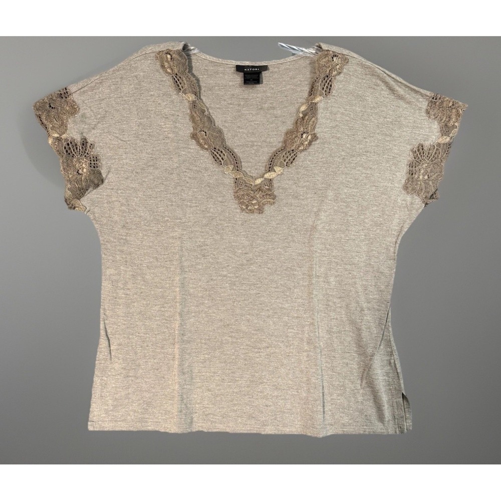 Natori Grey Two Piece Set  Size M Womens (1223)